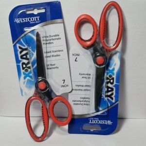 Westcott 7" Scissors Orange 2 Pack